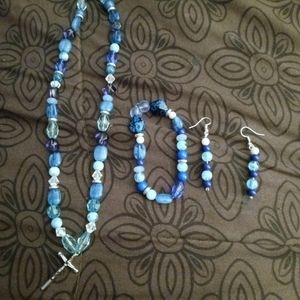 Beaded jewelry set